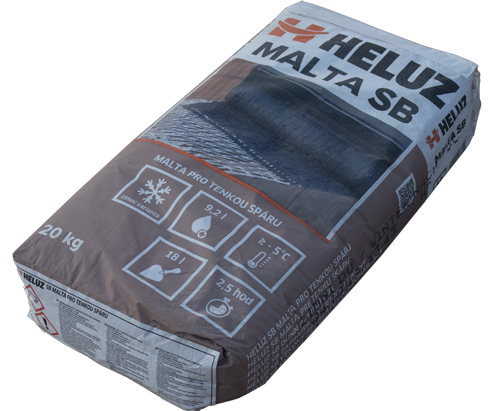 Malta zdicí HELUZ SB na broušené zdivo zimní 20 kg
