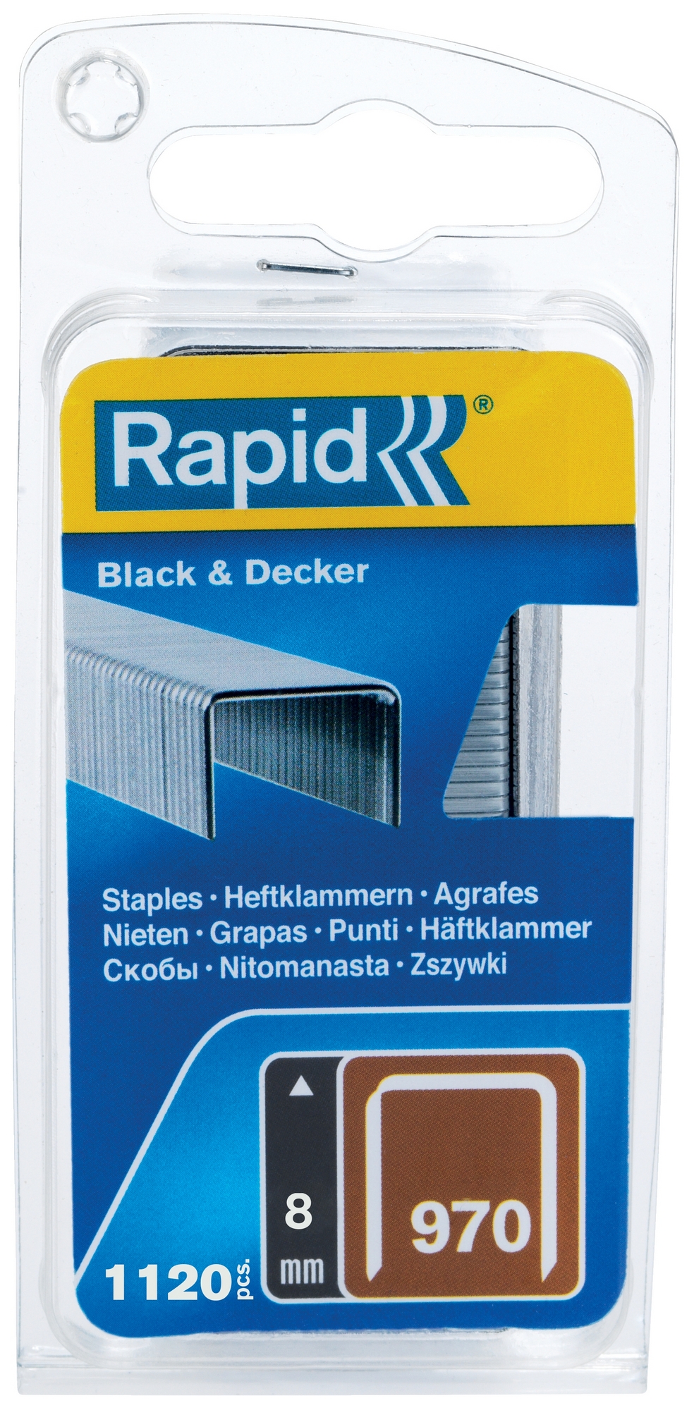 Spony Rapid Black & Decker 12,3×8 mm 1 120 ks