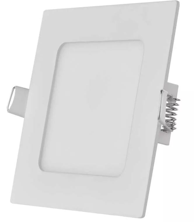 Emos lighting LED zápustný panel NEXXO, 12cm, 7W, čtvercový, bílý Barva: Bílá, Chromatičnost: 4000K