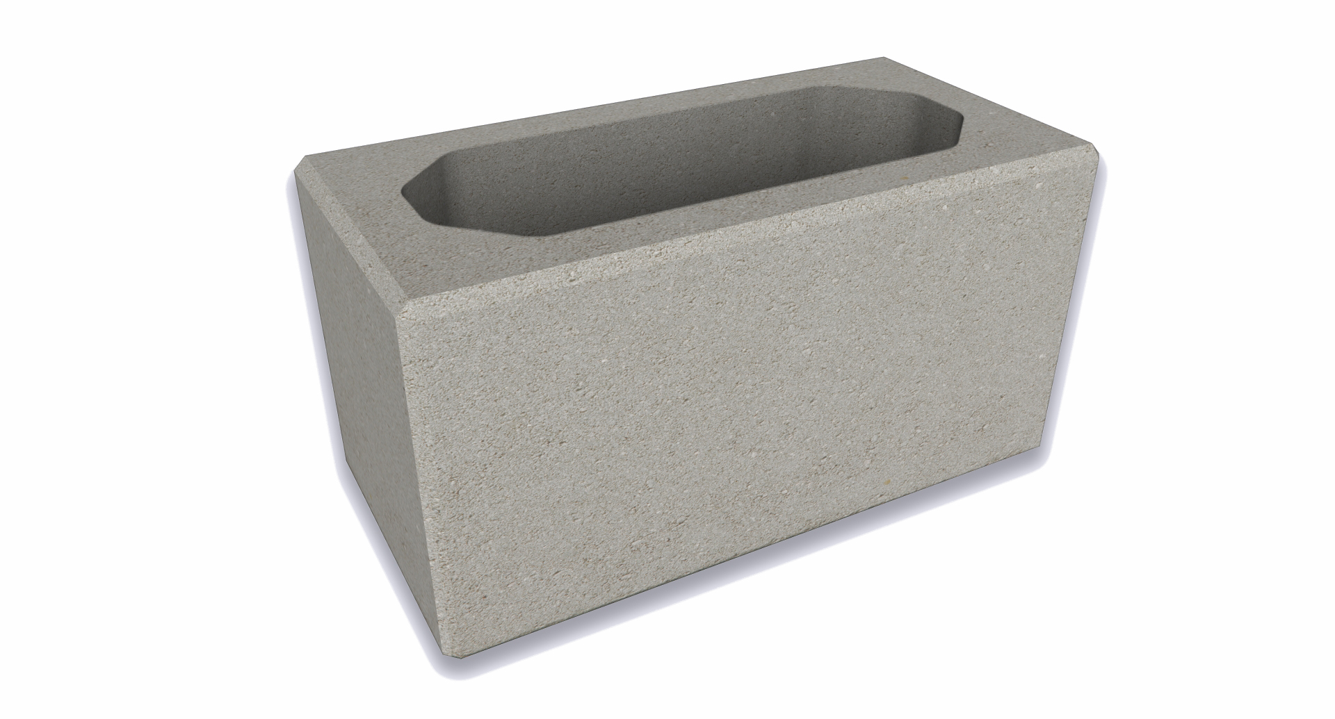 Tvárnice plotová hladká CS Blok 20 šedá 200×400×200 mm