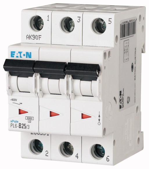 Jistič Eaton PL6-C25/3 6 kA C 25 A