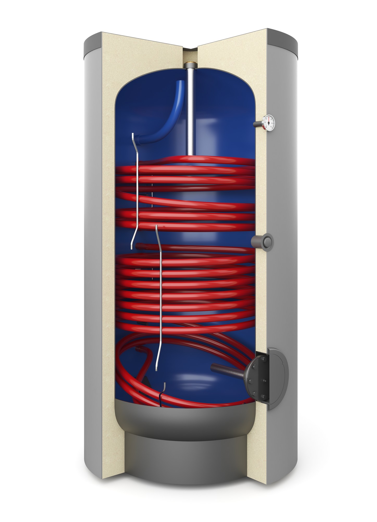 Zásobník TV nepřímotopný Galmet GW(S)B Big TOWER BIWAL 1000/2 2 výměníky