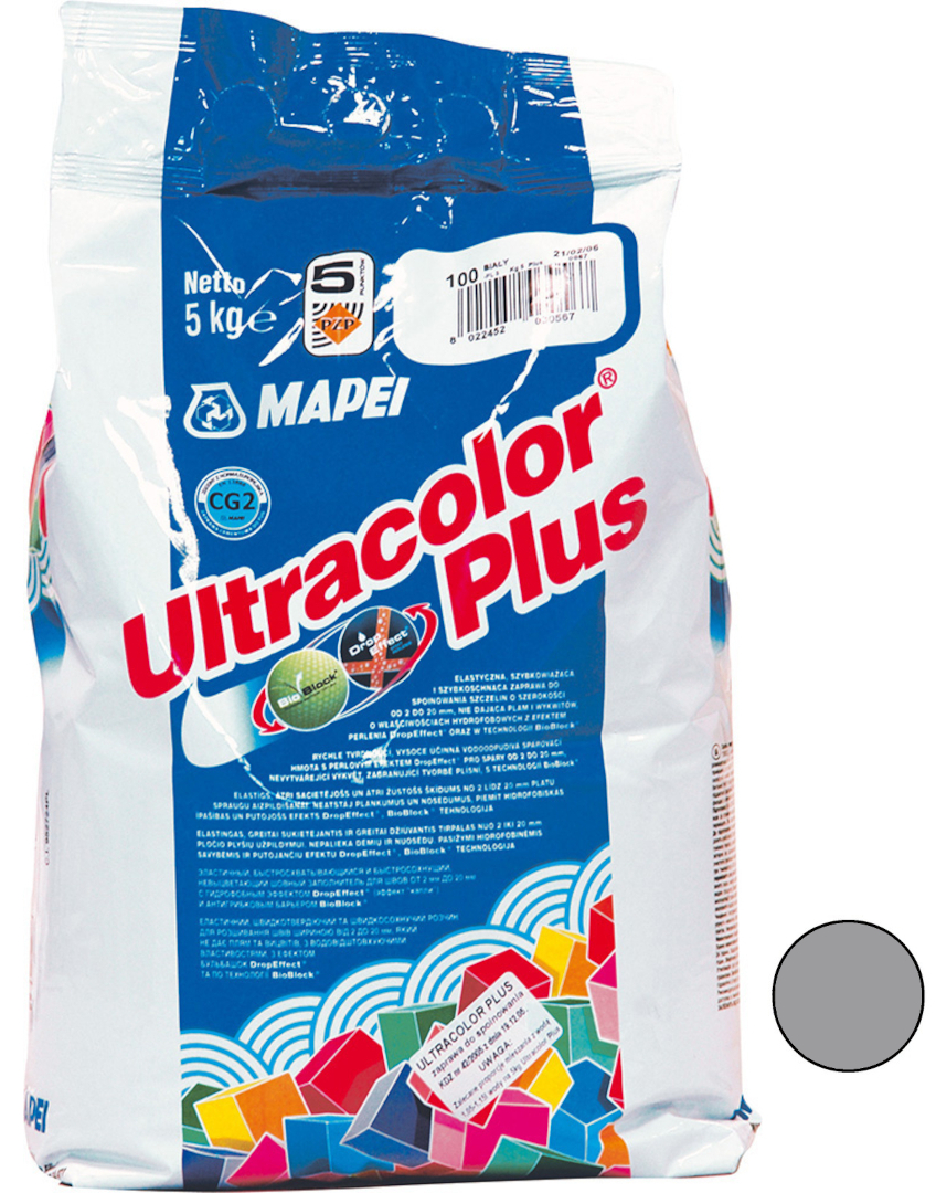 Hmota spárovací Mapei Ultracolor Plus 112 šedá střední 5 kg