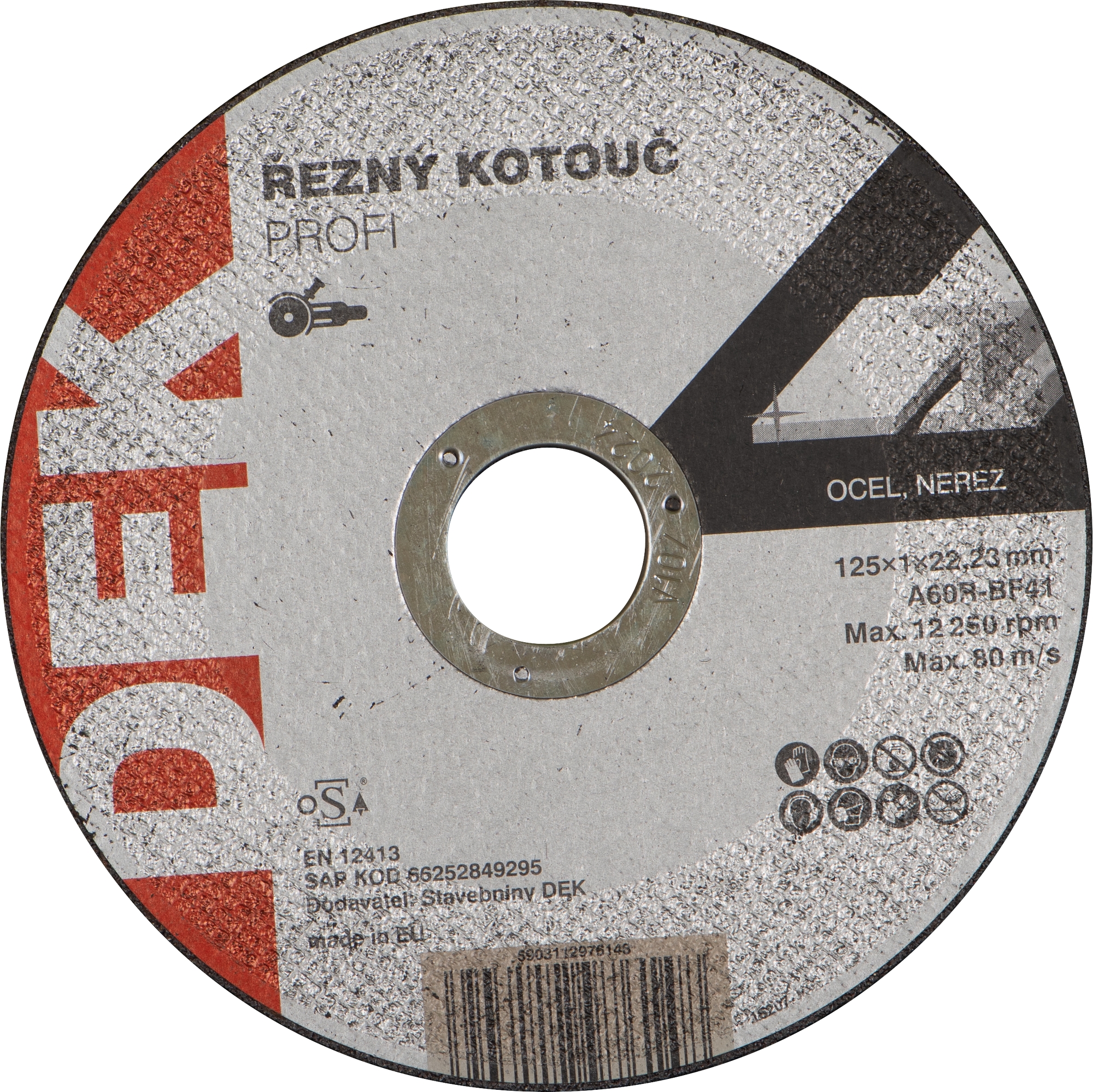 Kotouč řezný DEK PROFI 125×22,23 mm 1 mm