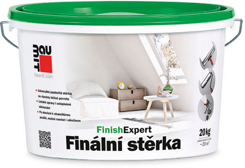 Stěrka vyhlazovací Baumit FinishExpert/FinoFinish S bílá 20 kg