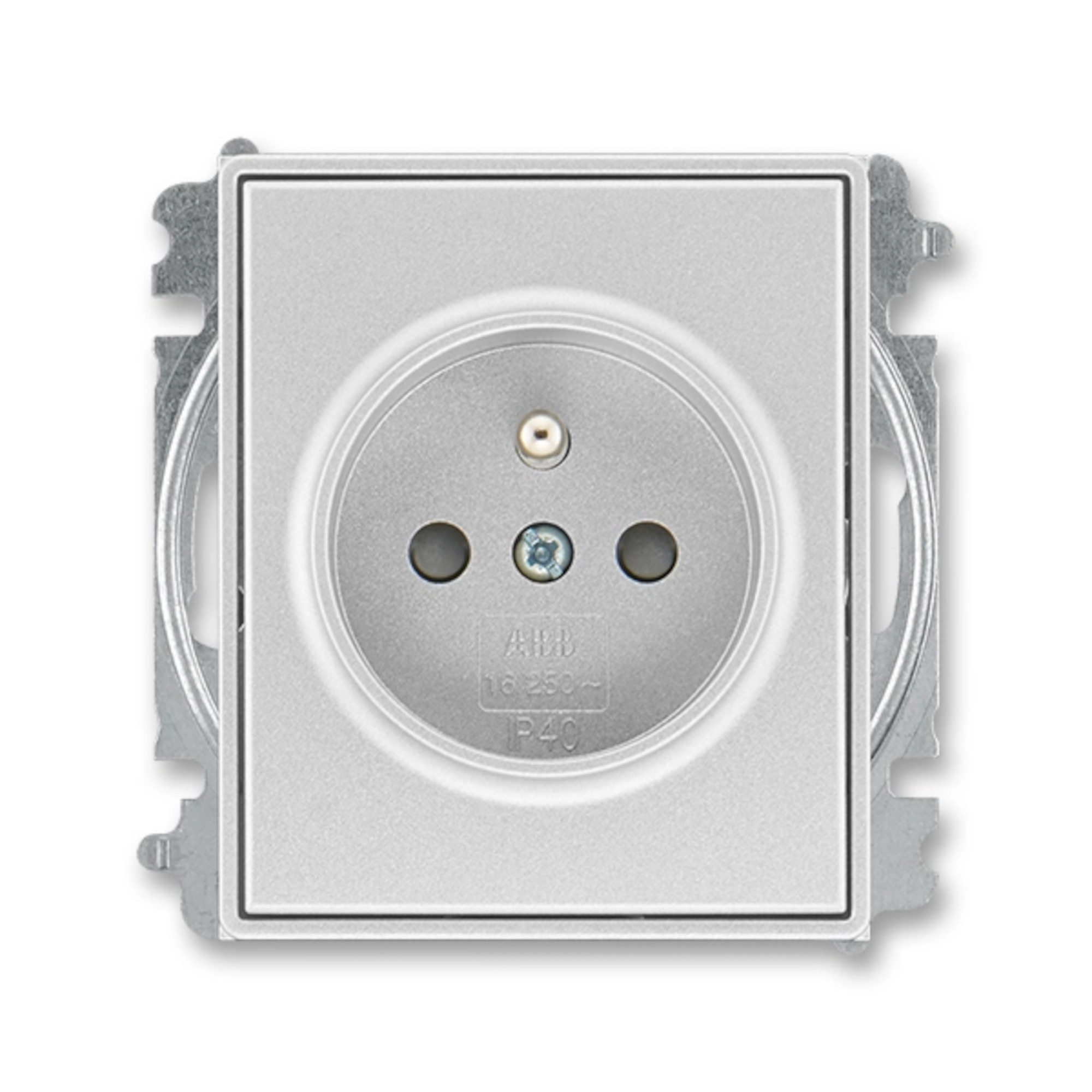 Zásuvka 230 V jednonásobná ABB Time titan