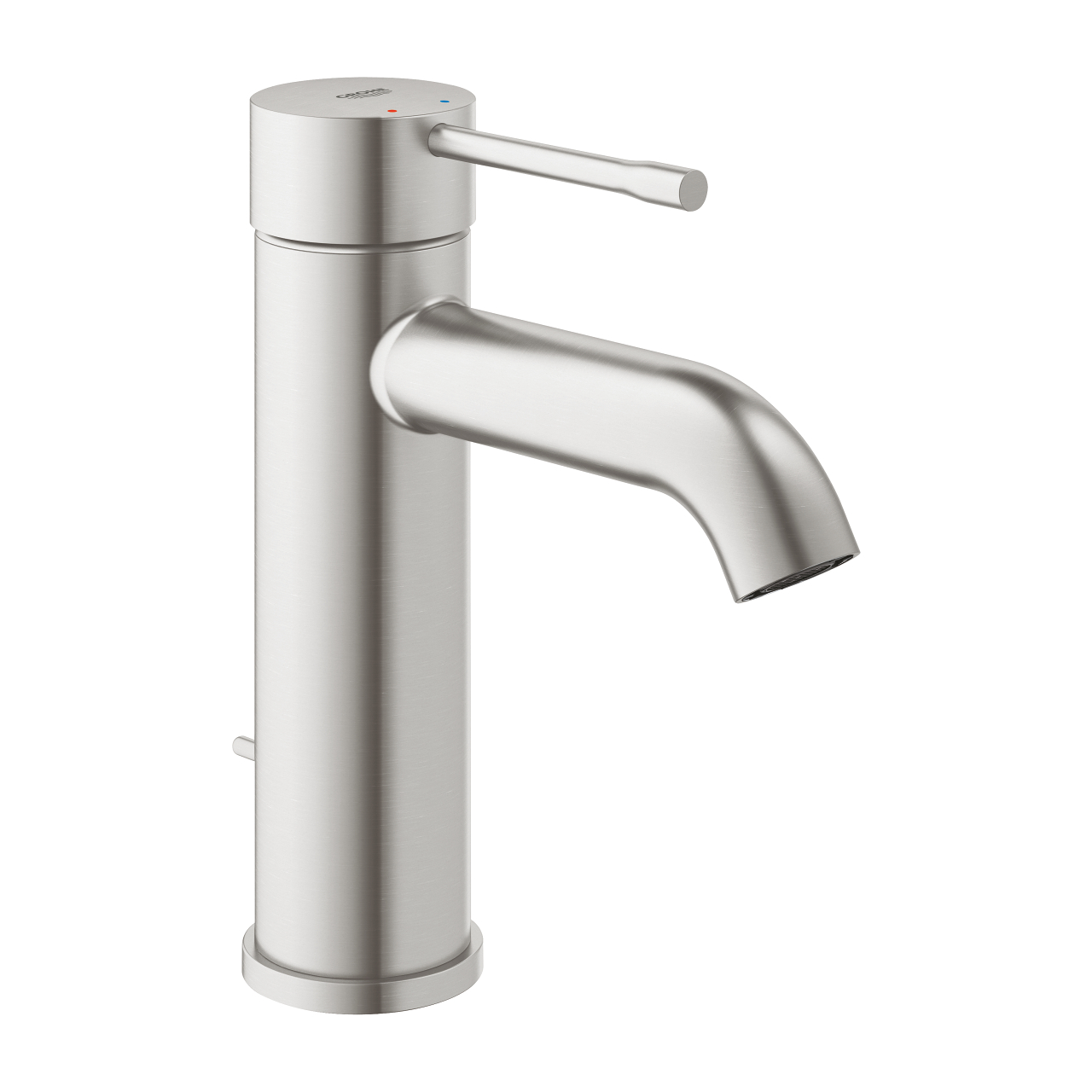 Baterie umyvadlová stojánková Grohe Essence velikost S SuperSteel 23589DC1