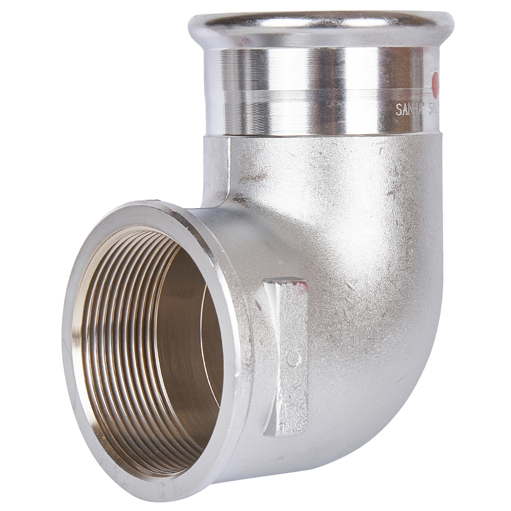 Koleno 90° lisovací Sanha Therm 24090G 22 mm × 3/4" vnitřní závit