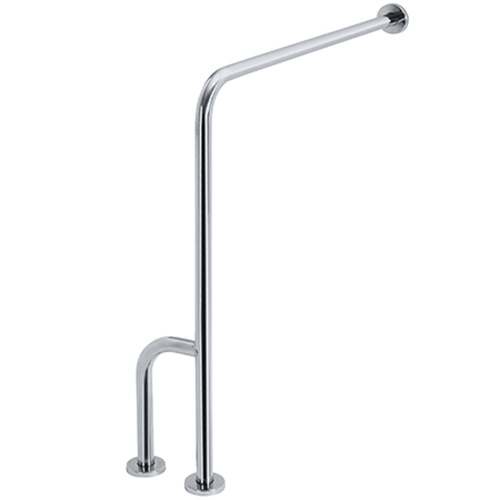 Madlo opěrné levé Bemeta Help s krytkou nerez matný