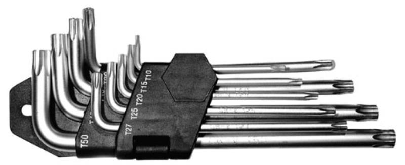 Sada torx klíčů T10–50 9 ks