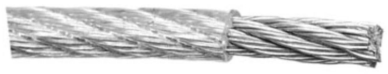 Lanko ocelové FeZn v PVC 2/3 mm × 200 m