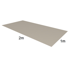 Tabule VIPLANYL z poplastovaného plechu 2x1 m 60/460 (červená – RAL 3016)