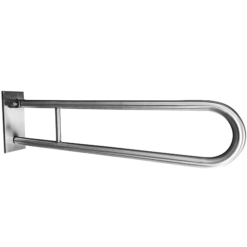 Úchyt sklopný ve tvaru U Bemeta Help 813 mm s krytkou nerez matný