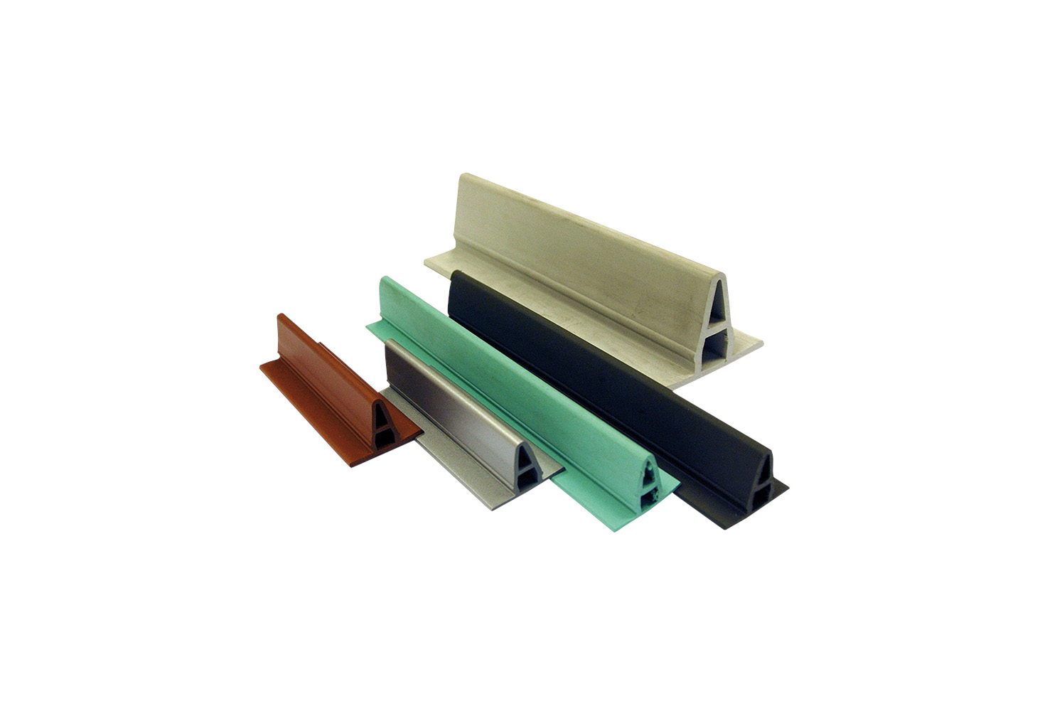 ALKORDESIGN L profil z PVC pro vytvoření imitace stojaté drážky, antracit