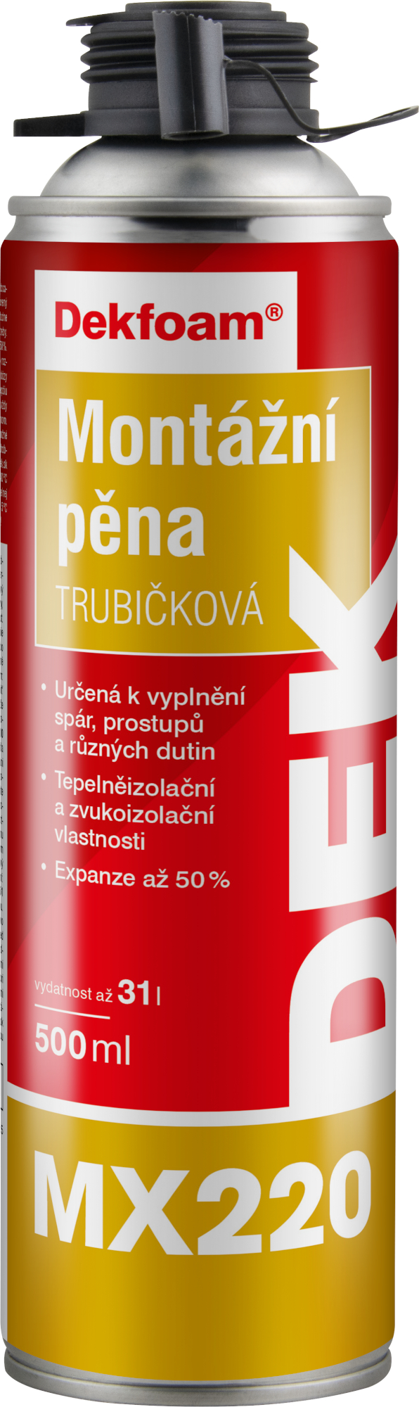 Pěna montážní DEKFOAM MX220 trubičková 500 ml