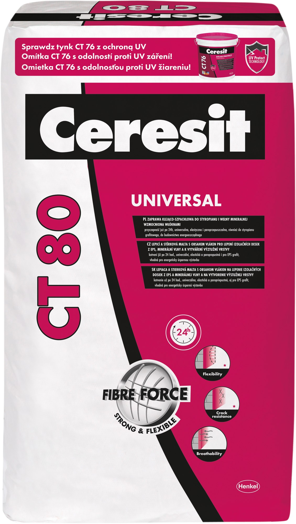 Hmota lepicí a stěrková Ceresit CT 80 Univerzální 25 kg