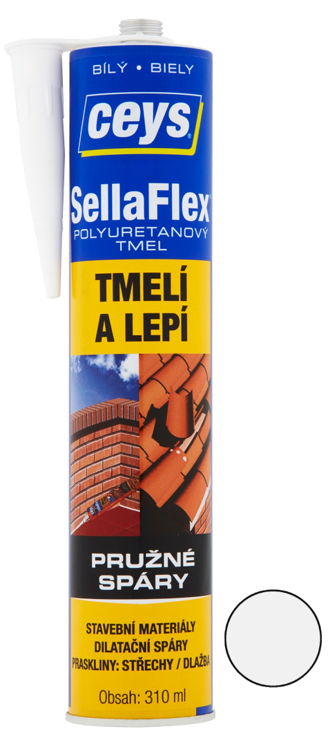 Tmel polyuretanový Ceys SellaFlex bílý 310 ml