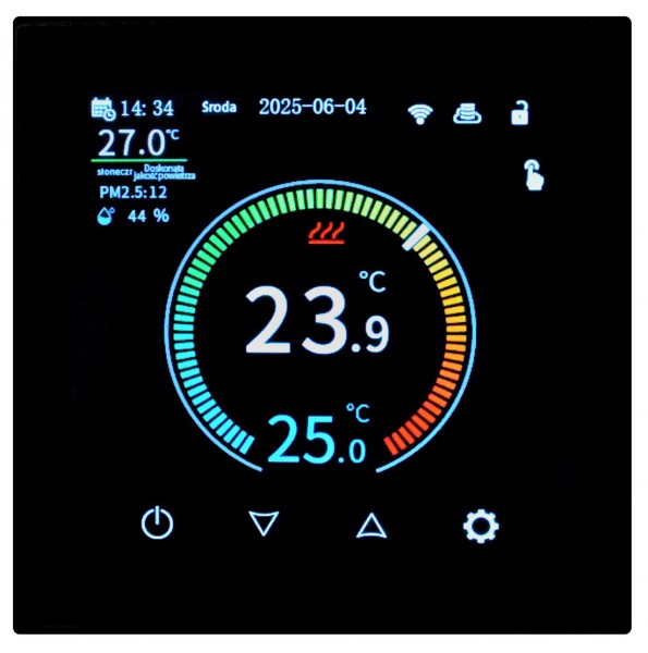 Termostat drátový digitální Auraton OCTA WiFi