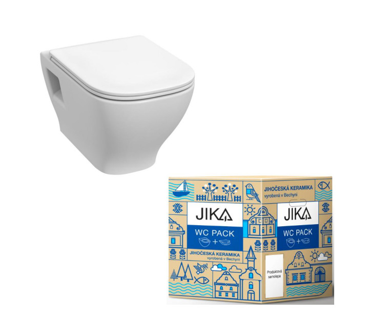 WC závěsné Jika Deep pack-N Rimless včetně sedátka