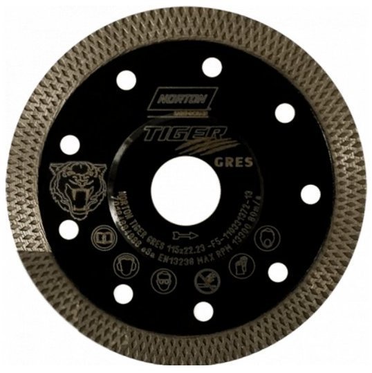 Kotouč řezný DIA Norton Tiger Gres 115×22,23×5 mm