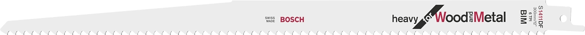 List pilový Bosch S 1411 DF Heavy for Wood and Metal 5 ks