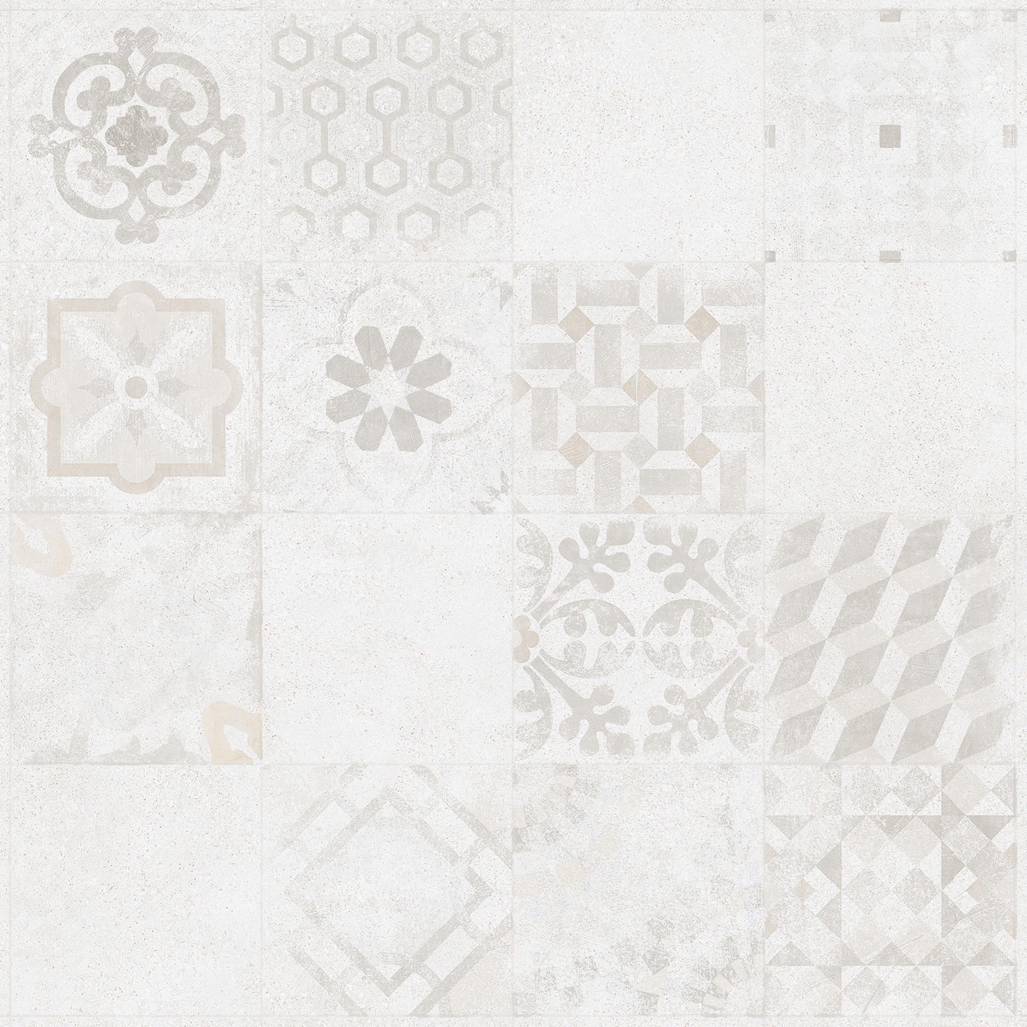 Dekor Made by Rako SOLID 60×60 cm bílošedá DAK62485