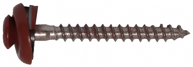 Šroub klemp. GUNNEX INOX S15 T20 4,5×35 mm RAL 3009 25 ks