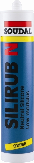 Tmel silikonový Soudal SILIRUB N transparentní 300 ml