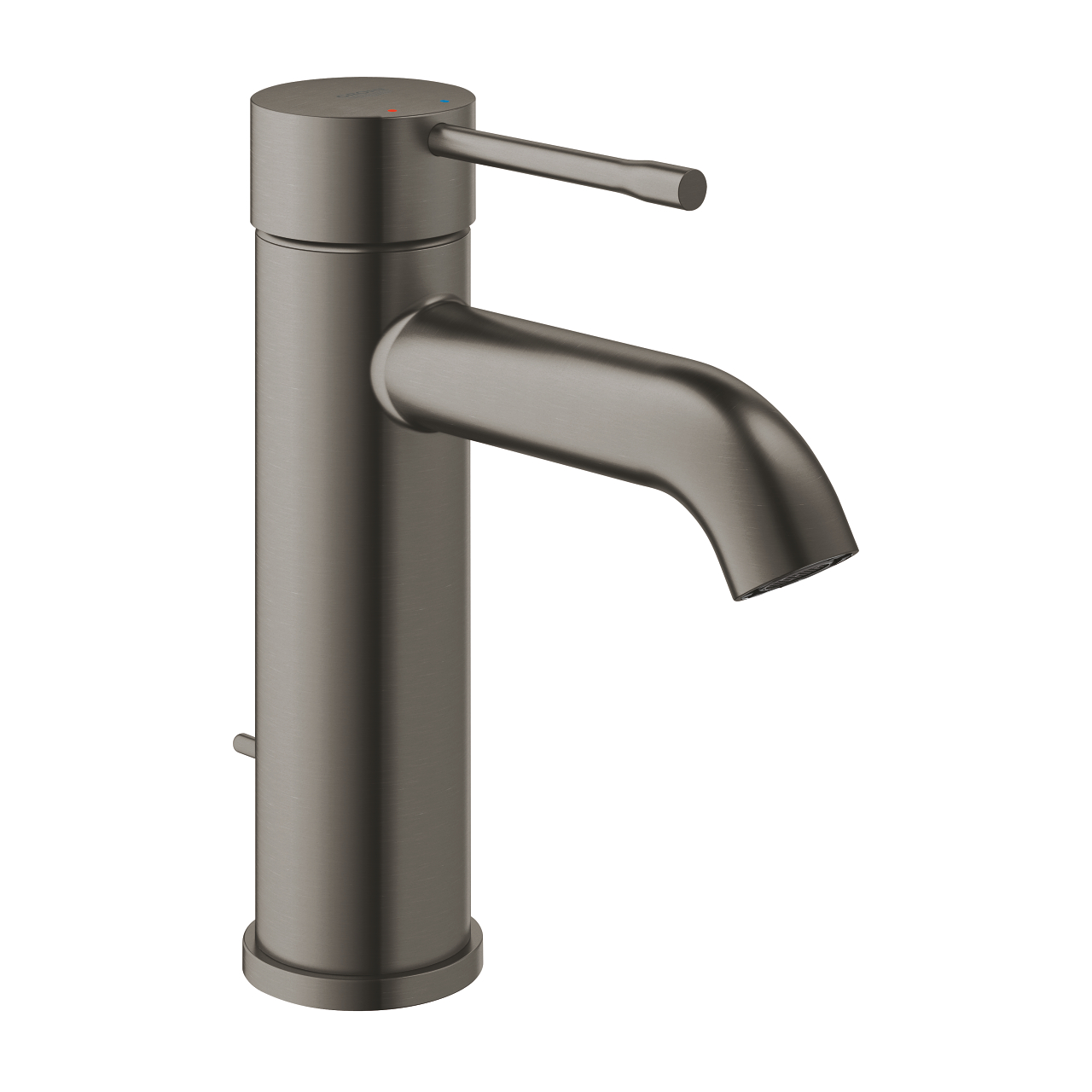 Baterie umyvadlová stojánková Grohe Essence velikost S kartáčovaný Hard Graphite 23589AL1