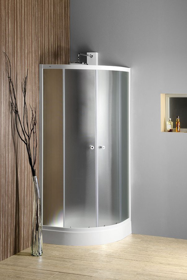 Kout sprchový Aqualine Arlen BTR900 900×900 mm bílá/brick sklo R550