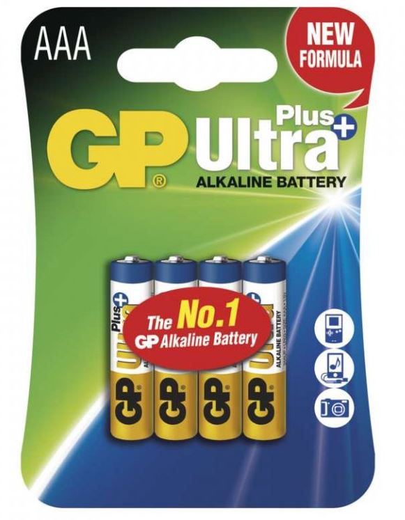 Baterie GP Ultra Plus Alkaline AAA 1,5 V 4 ks