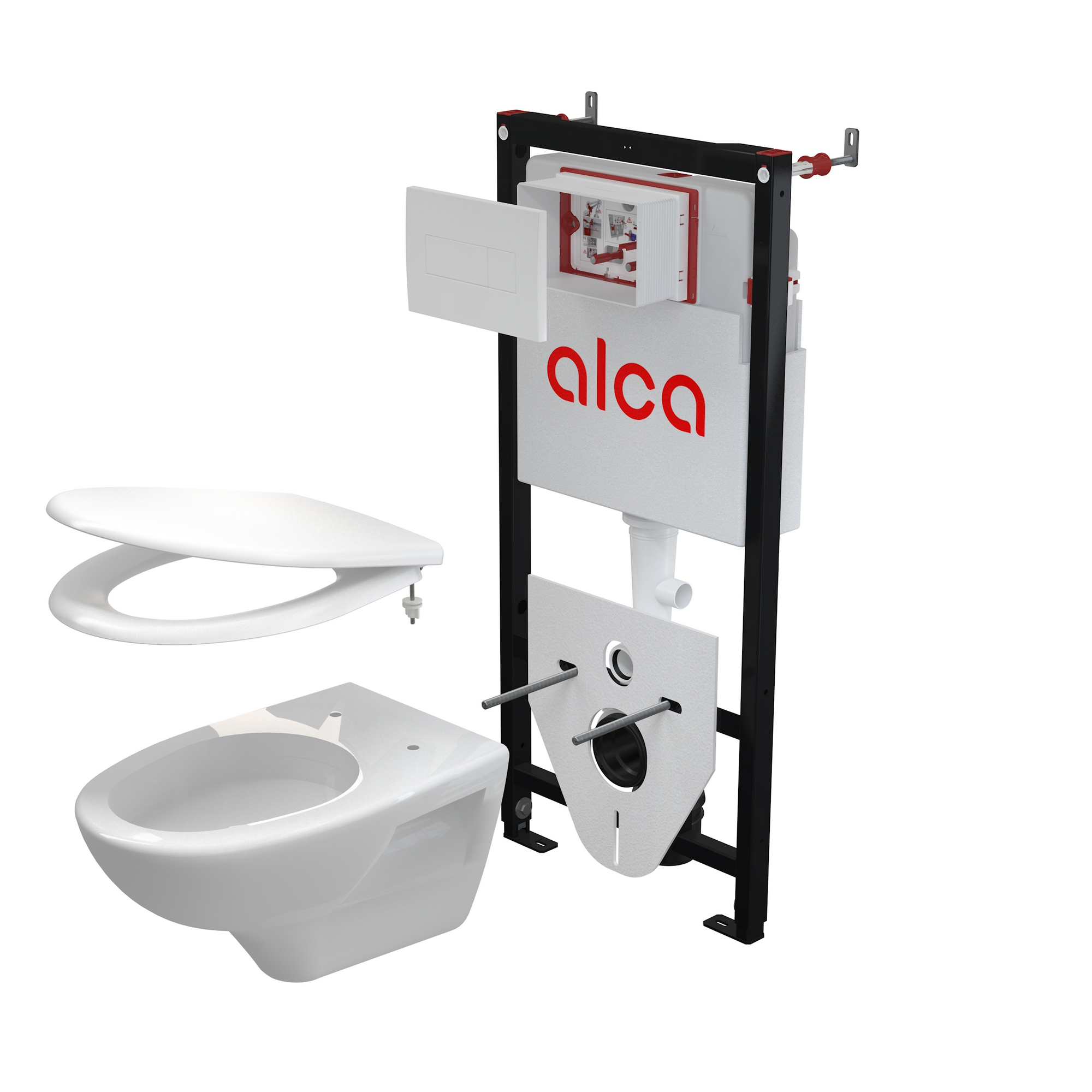 Levně Set 5v1 pro závěsné WC Alca Sádromodul AM101/1120 WC Rimflow