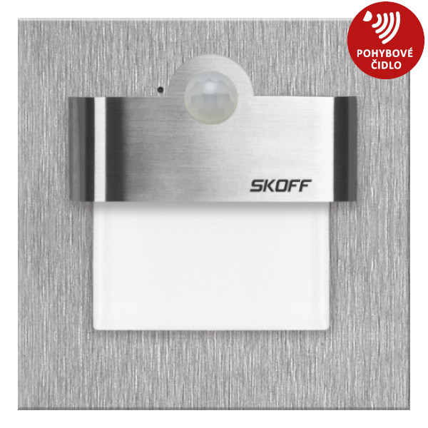 Svítidlo LED s čidlem pohybu Skoff Tango 2,4 W 4 000 K nerezová