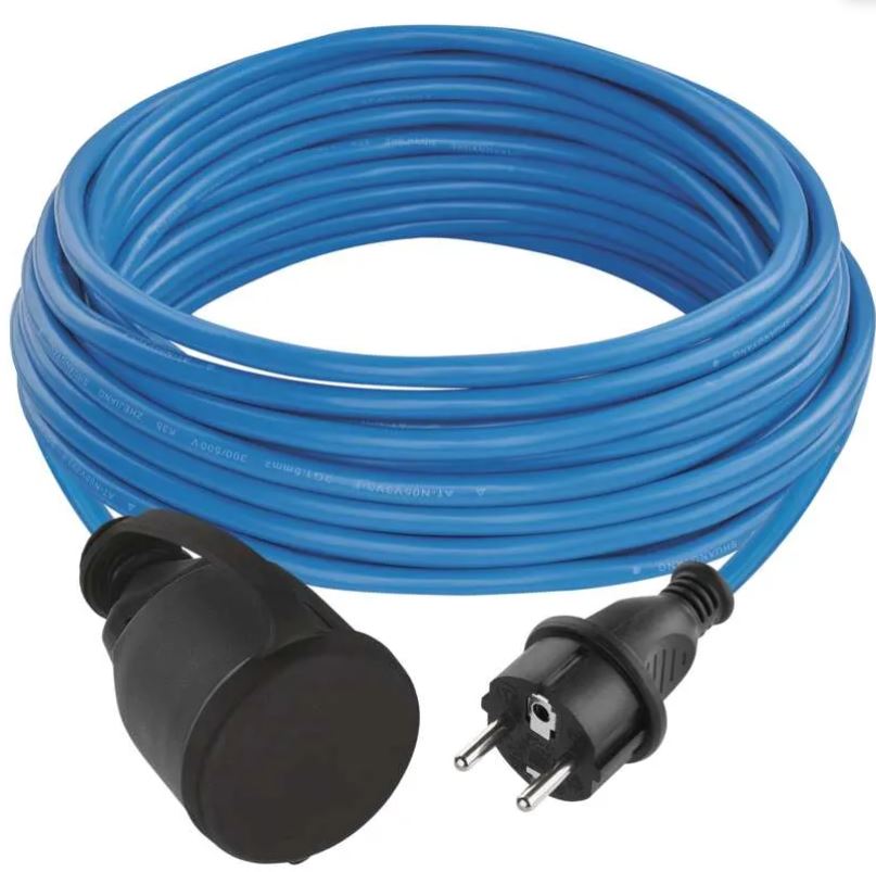 Kabel prodlužovací silikonový spojka Emos 10 m 1,5 mm2 IP 44