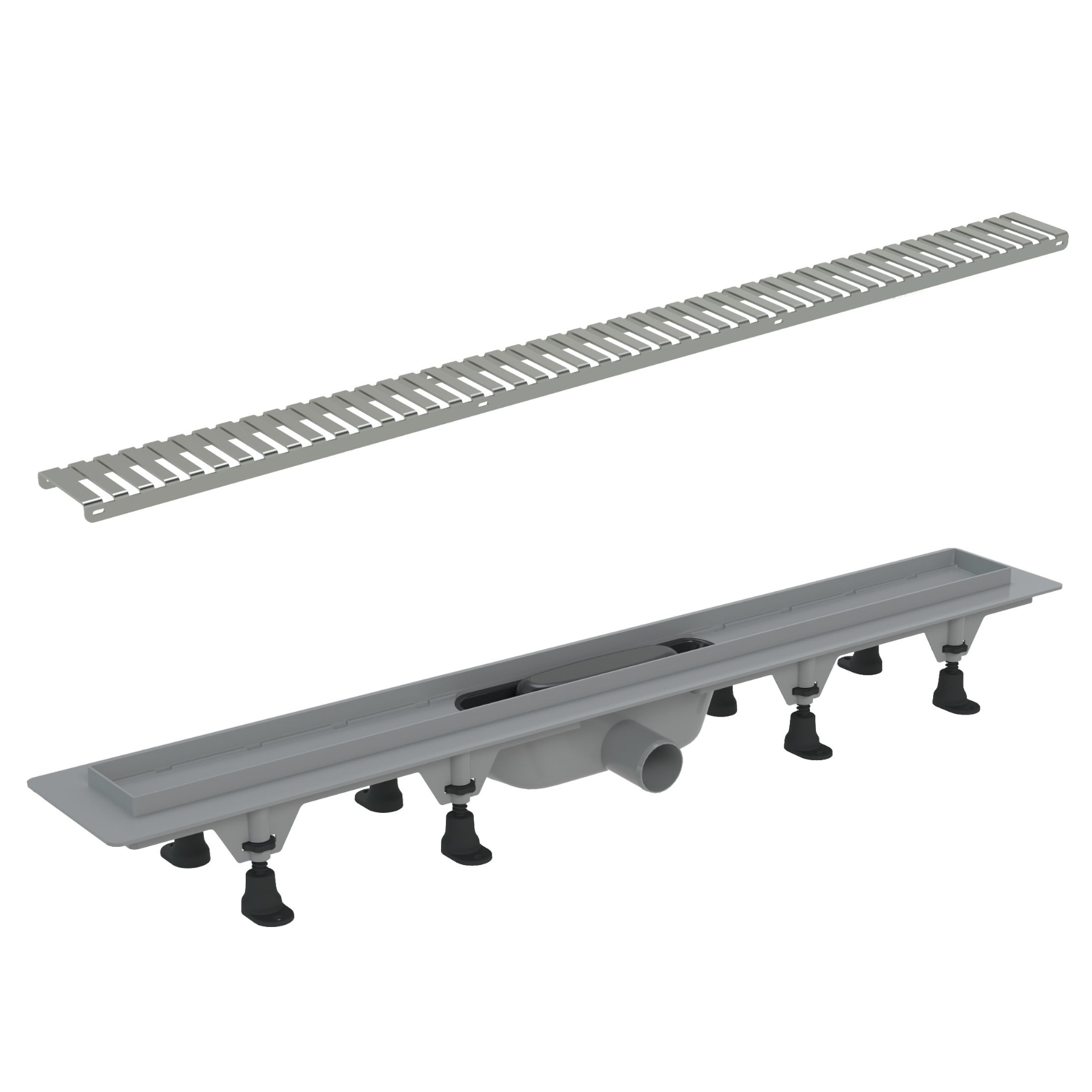 Žlab sprchový plastový WECCO Linie 750 mm včetně roštu