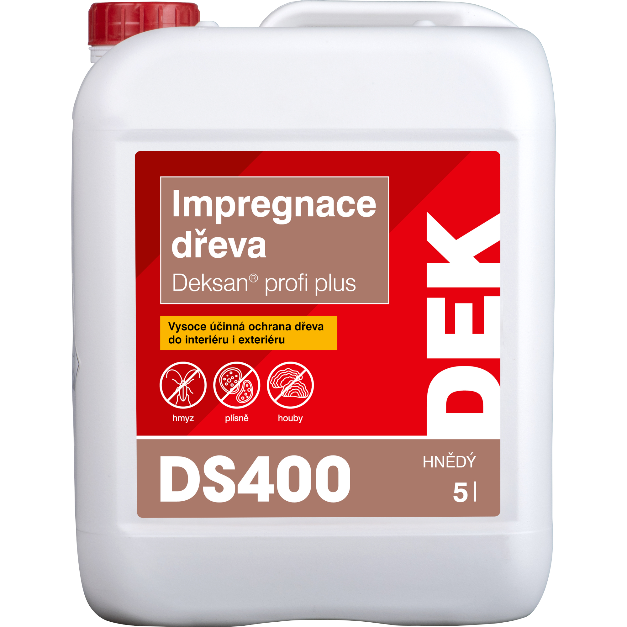 Přípravek impregnační DEKSAN PROFI PLUS hnědý 5 l