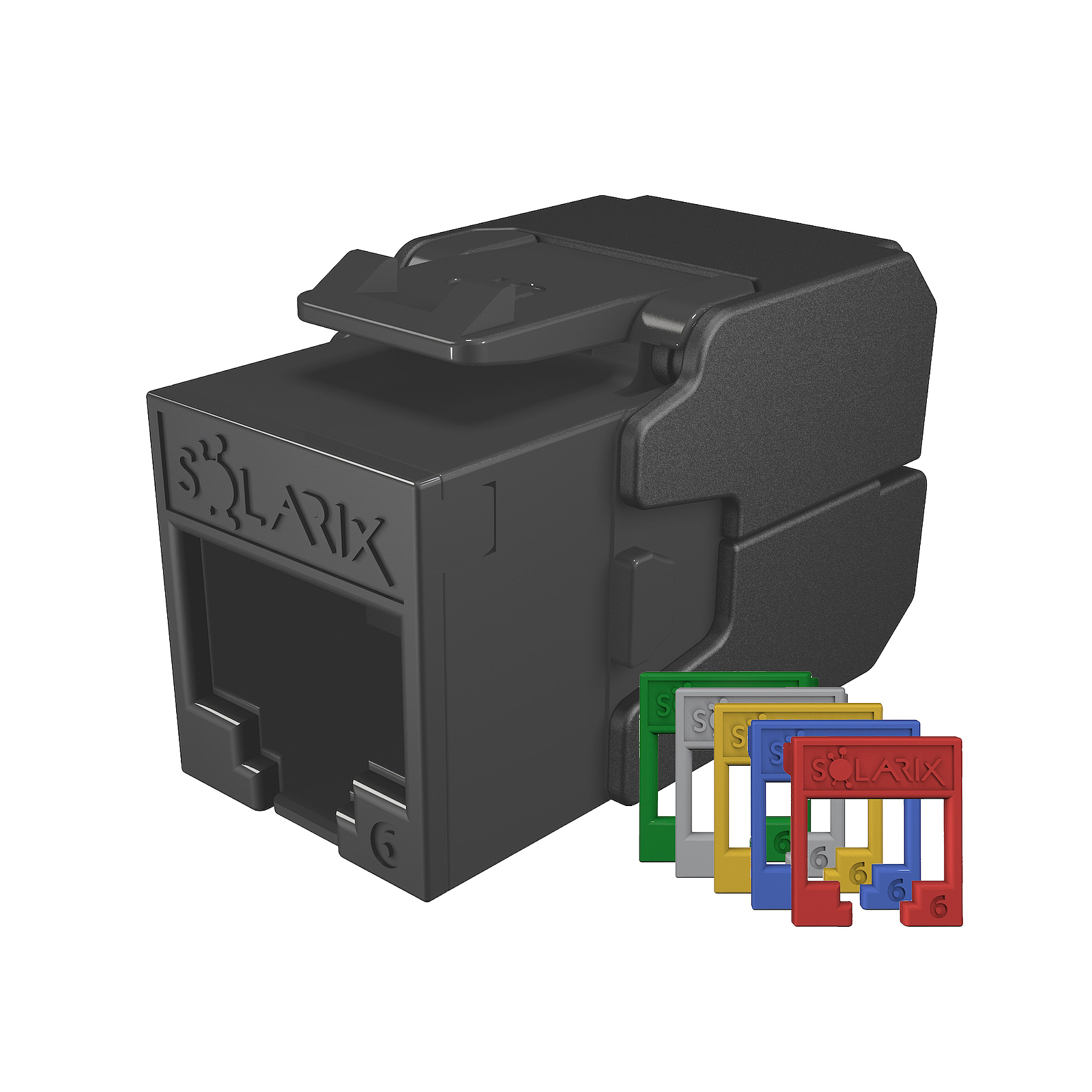 Keystone RJ45 Solarix CAT6A UTP samořezný RAL barevné moduly