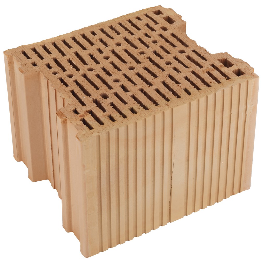 Cihla akustická HELUZ AKU 30/33,3 MK P20 s maltovou kapsou 333×300×238 mm