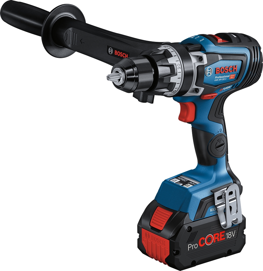 Šroubovák vrtací s příklepem AKU Bosch GSB 18V-150 C L-BOXX