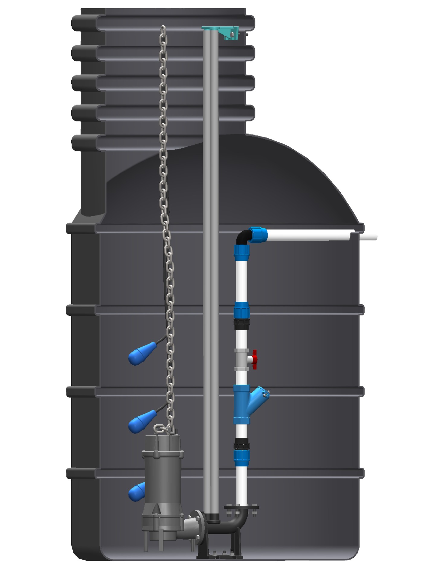 Set s šachtou Pumpa Black line Box 1 SE 40BLC1.1 XTREME1 kabel 15 m 400 V