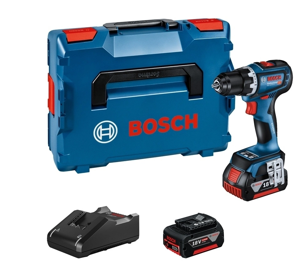 Šroubovák vrtací AKU Bosch GSR 18V-90 C L-BOXX (2× AKU 5 Ah)