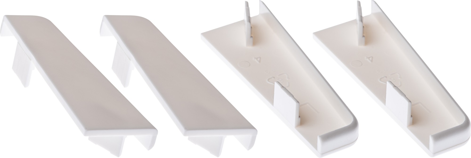 Koncovka pravá/levá Kronoflooring K58C bílá, 2 páry