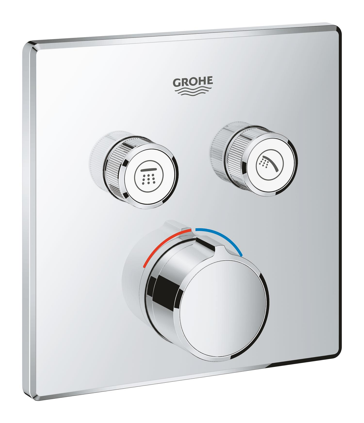 Díl nadomítkový Grohe SmartControl s 2 ventily chrom 29148000