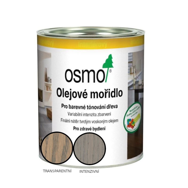 Mořidlo olejové Osmo 3512 středně šedá 2,5 l