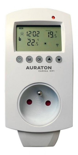 Termostat zásuvkový Auraton Carina WiFi