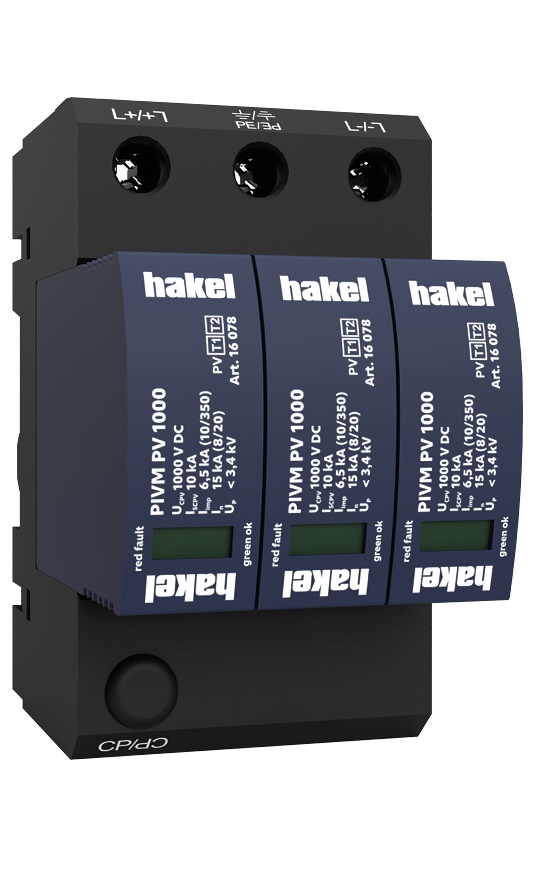 Svodič přepětí T1+T2 Hakel PIVM PV 1000