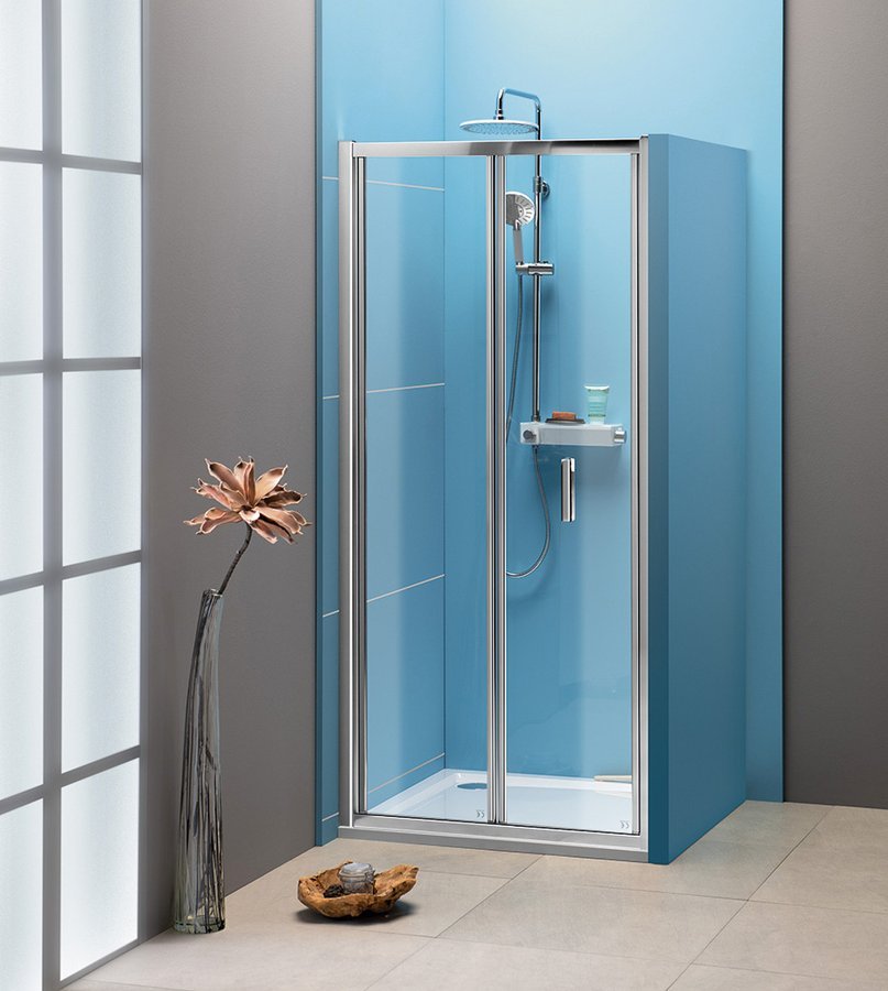 Dveře sprchové Polysan Easy 900 mm leštěný hliník/čiré sklo