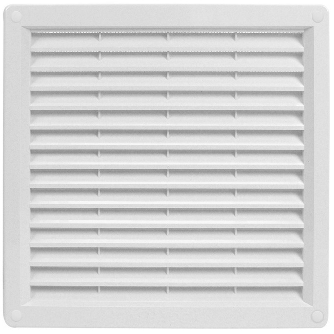 Mřížka větrací se sítí HACO VM 300×300 mm bílá