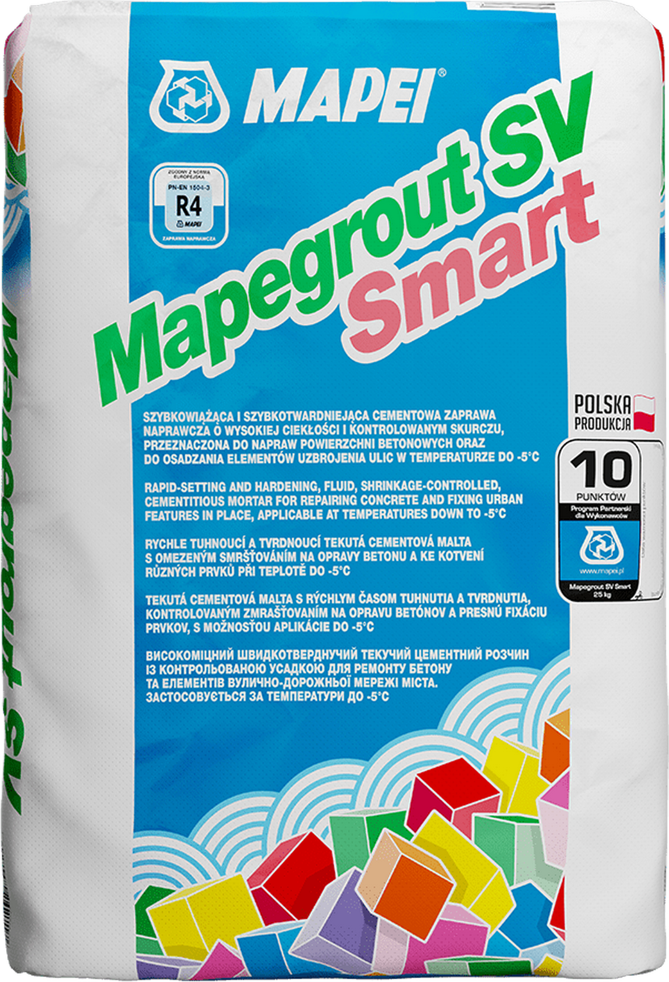 Malta opravná Mapei Mapegrout SV SMART šedá 25 kg