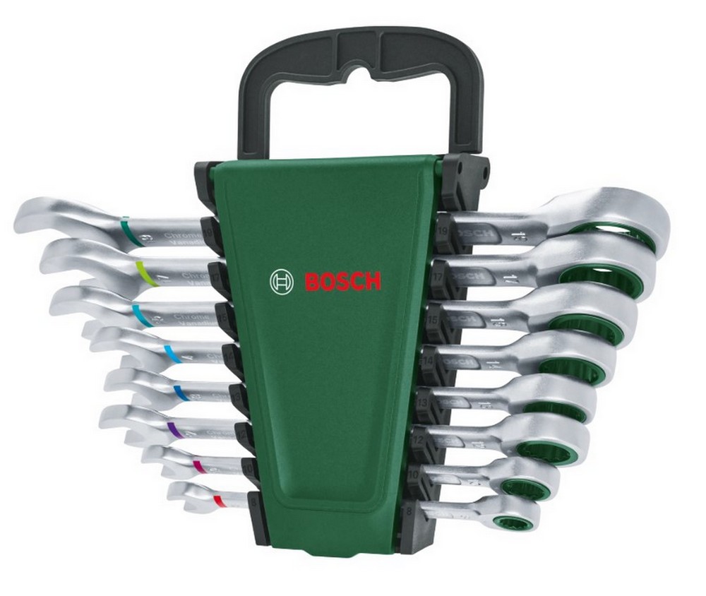 Sada ráčnových/očkoplochých klíčů Bosch 8 ks